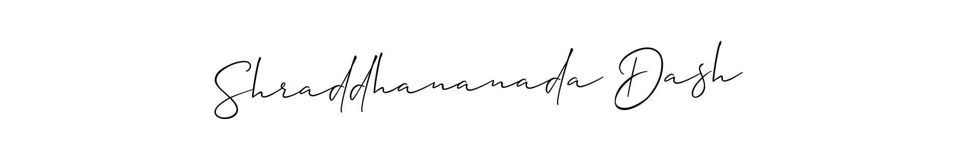 How to make Shraddhananada Dash signature? Allison_Script is a professional autograph style. Create handwritten signature for Shraddhananada Dash name. Shraddhananada Dash signature style 2 images and pictures png