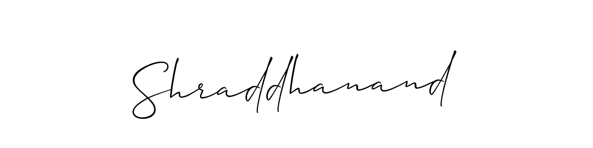 How to Draw Shraddhanand signature style? Allison_Script is a latest design signature styles for name Shraddhanand. Shraddhanand signature style 2 images and pictures png