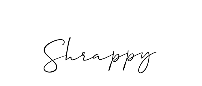 Best and Professional Signature Style for Shrappy. Allison_Script Best Signature Style Collection. Shrappy signature style 2 images and pictures png