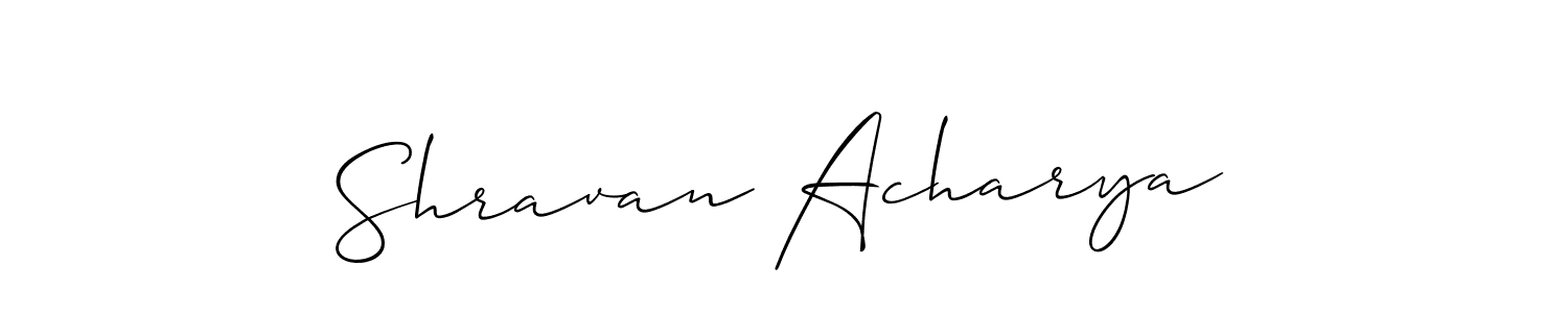 Make a beautiful signature design for name Shravan Acharya. Use this online signature maker to create a handwritten signature for free. Shravan Acharya signature style 2 images and pictures png