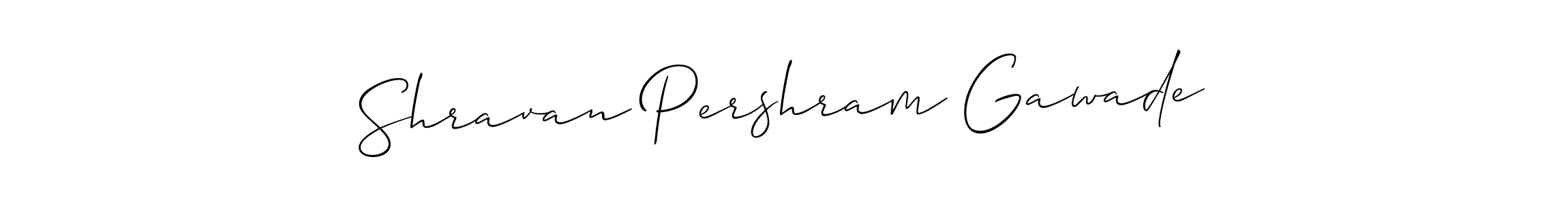 Create a beautiful signature design for name Shravan Pershram Gawade. With this signature (Allison_Script) fonts, you can make a handwritten signature for free. Shravan Pershram Gawade signature style 2 images and pictures png