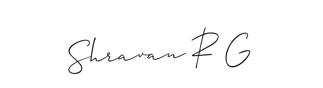 Make a beautiful signature design for name Shravan R G. Use this online signature maker to create a handwritten signature for free. Shravan R G signature style 2 images and pictures png