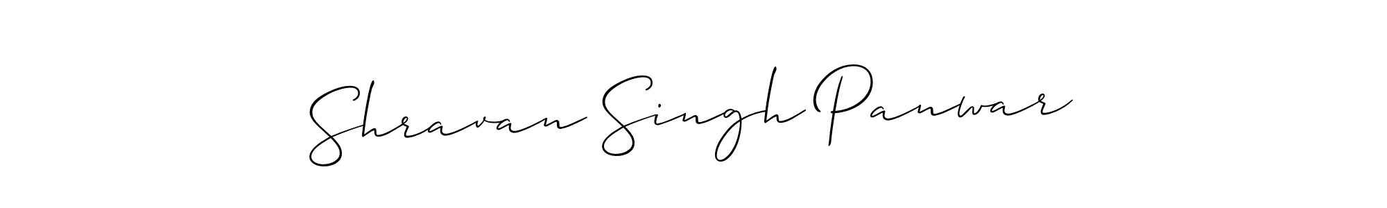 The best way (Allison_Script) to make a short signature is to pick only two or three words in your name. The name Shravan Singh Panwar include a total of six letters. For converting this name. Shravan Singh Panwar signature style 2 images and pictures png