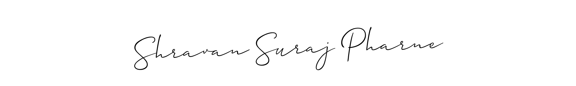 Shravan Suraj Pharne stylish signature style. Best Handwritten Sign (Allison_Script) for my name. Handwritten Signature Collection Ideas for my name Shravan Suraj Pharne. Shravan Suraj Pharne signature style 2 images and pictures png