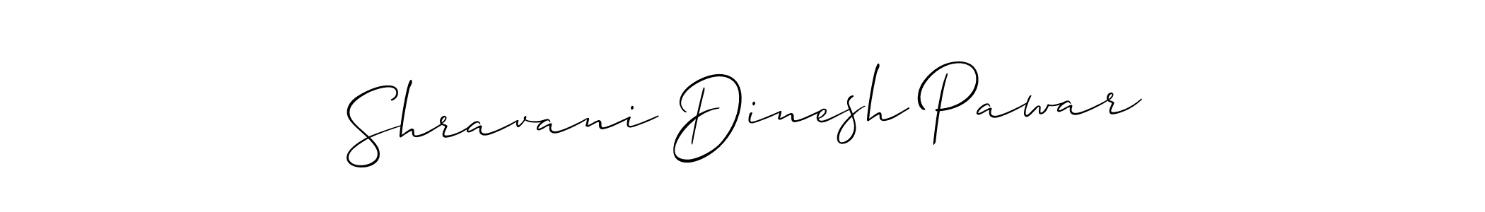Make a beautiful signature design for name Shravani Dinesh Pawar. With this signature (Allison_Script) style, you can create a handwritten signature for free. Shravani Dinesh Pawar signature style 2 images and pictures png