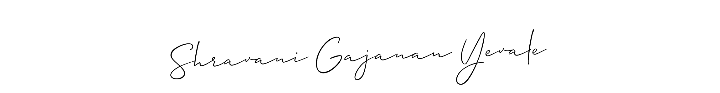 Make a beautiful signature design for name Shravani Gajanan Yevale. Use this online signature maker to create a handwritten signature for free. Shravani Gajanan Yevale signature style 2 images and pictures png