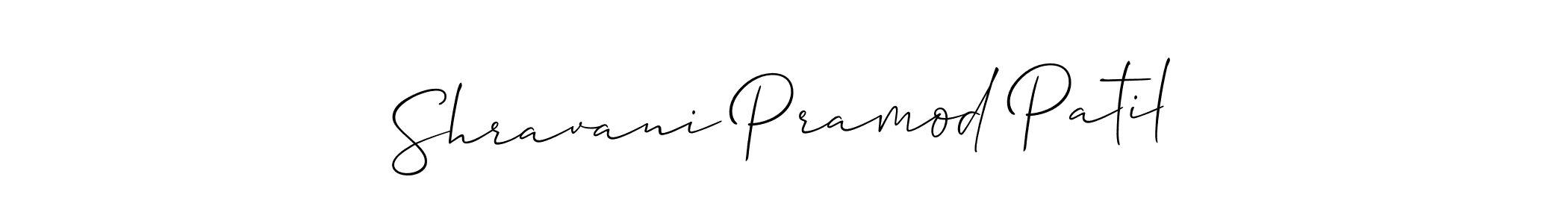 It looks lik you need a new signature style for name Shravani Pramod Patil. Design unique handwritten (Allison_Script) signature with our free signature maker in just a few clicks. Shravani Pramod Patil signature style 2 images and pictures png