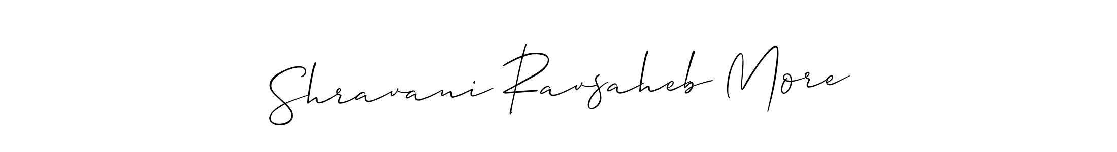You should practise on your own different ways (Allison_Script) to write your name (Shravani Ravsaheb More) in signature. don't let someone else do it for you. Shravani Ravsaheb More signature style 2 images and pictures png