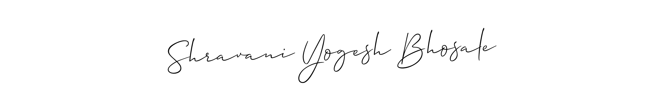 Similarly Allison_Script is the best handwritten signature design. Signature creator online .You can use it as an online autograph creator for name Shravani Yogesh Bhosale. Shravani Yogesh Bhosale signature style 2 images and pictures png