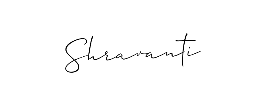 How to make Shravanti signature? Allison_Script is a professional autograph style. Create handwritten signature for Shravanti name. Shravanti signature style 2 images and pictures png