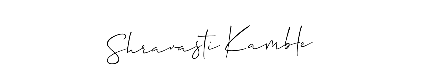 How to make Shravasti Kamble signature? Allison_Script is a professional autograph style. Create handwritten signature for Shravasti Kamble name. Shravasti Kamble signature style 2 images and pictures png