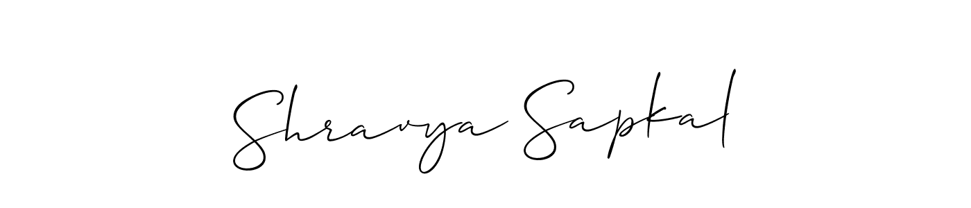 Best and Professional Signature Style for Shravya Sapkal. Allison_Script Best Signature Style Collection. Shravya Sapkal signature style 2 images and pictures png