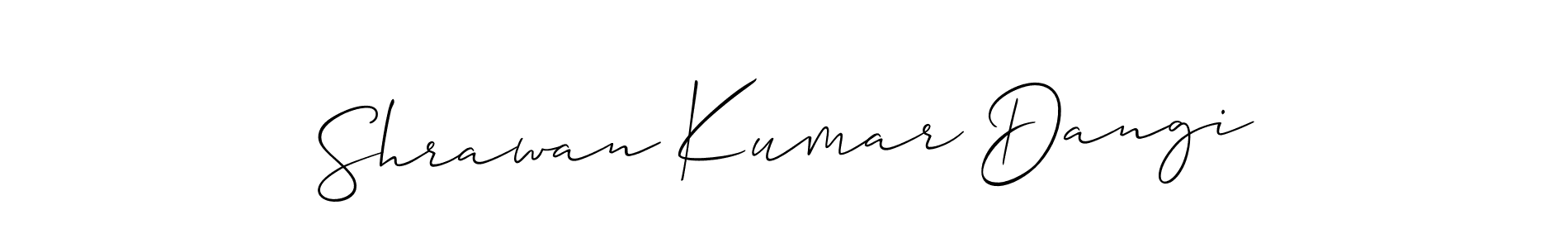 Use a signature maker to create a handwritten signature online. With this signature software, you can design (Allison_Script) your own signature for name Shrawan Kumar Dangi. Shrawan Kumar Dangi signature style 2 images and pictures png