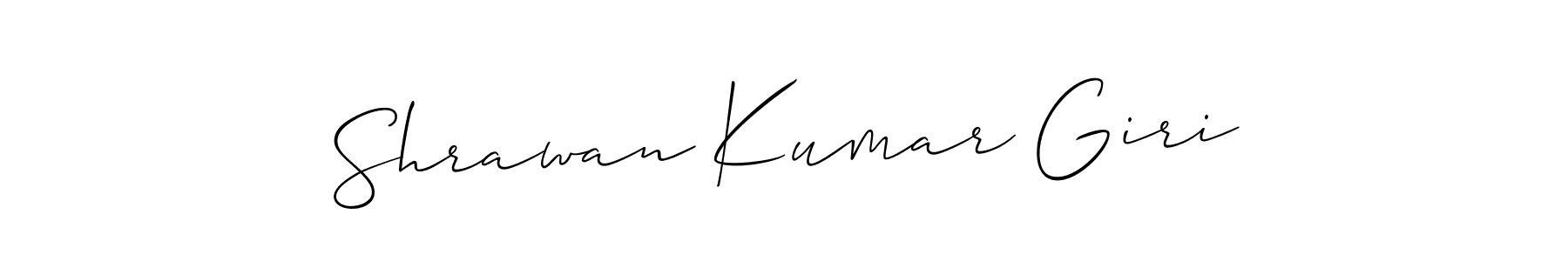 Make a short Shrawan Kumar Giri signature style. Manage your documents anywhere anytime using Allison_Script. Create and add eSignatures, submit forms, share and send files easily. Shrawan Kumar Giri signature style 2 images and pictures png