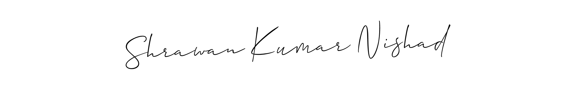 Also You can easily find your signature by using the search form. We will create Shrawan Kumar Nishad name handwritten signature images for you free of cost using Allison_Script sign style. Shrawan Kumar Nishad signature style 2 images and pictures png