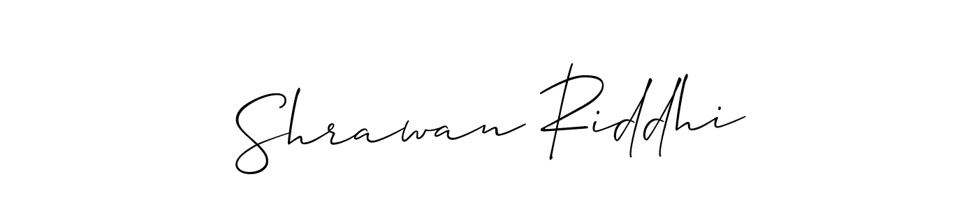 Make a beautiful signature design for name Shrawan Riddhi. Use this online signature maker to create a handwritten signature for free. Shrawan Riddhi signature style 2 images and pictures png