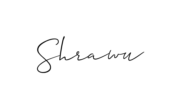 How to Draw Shrawu signature style? Allison_Script is a latest design signature styles for name Shrawu. Shrawu signature style 2 images and pictures png