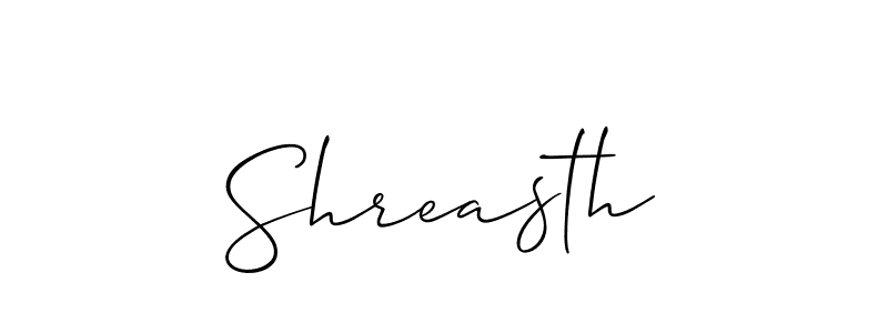 Also You can easily find your signature by using the search form. We will create Shreasth name handwritten signature images for you free of cost using Allison_Script sign style. Shreasth signature style 2 images and pictures png