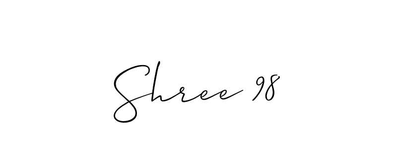 Also we have Shree 98 name is the best signature style. Create professional handwritten signature collection using Allison_Script autograph style. Shree 98 signature style 2 images and pictures png