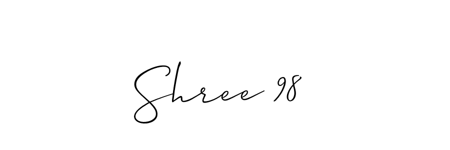 Design your own signature with our free online signature maker. With this signature software, you can create a handwritten (Allison_Script) signature for name Shree 98 . Shree 98  signature style 2 images and pictures png