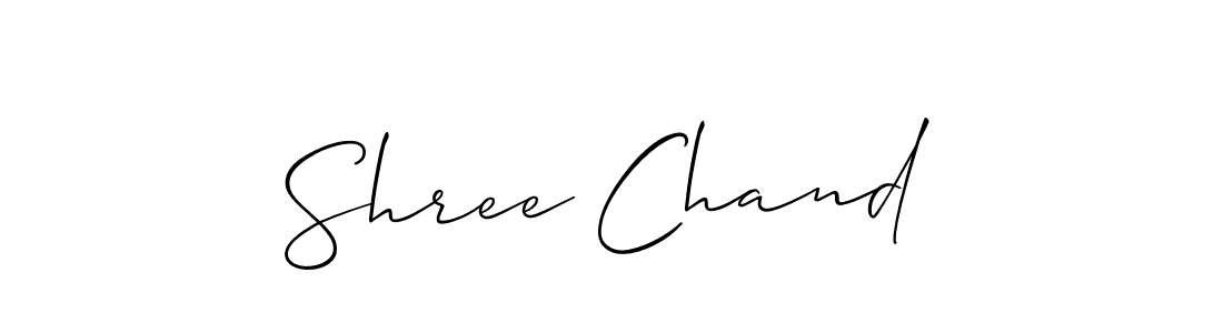 You should practise on your own different ways (Allison_Script) to write your name (Shree Chand) in signature. don't let someone else do it for you. Shree Chand signature style 2 images and pictures png