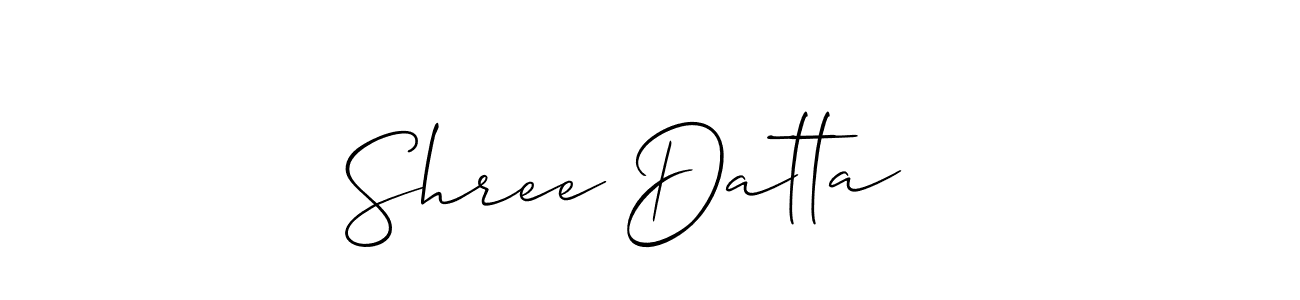 How to make Shree Datta   signature? Allison_Script is a professional autograph style. Create handwritten signature for Shree Datta   name. Shree Datta   signature style 2 images and pictures png