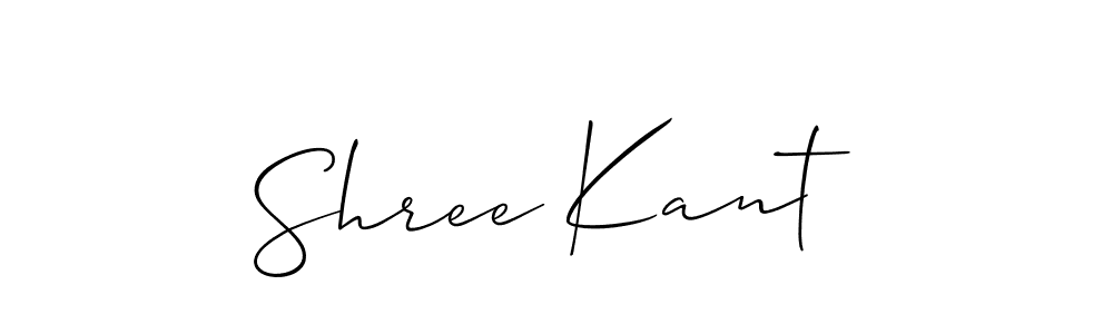 You should practise on your own different ways (Allison_Script) to write your name (Shree Kant) in signature. don't let someone else do it for you. Shree Kant signature style 2 images and pictures png