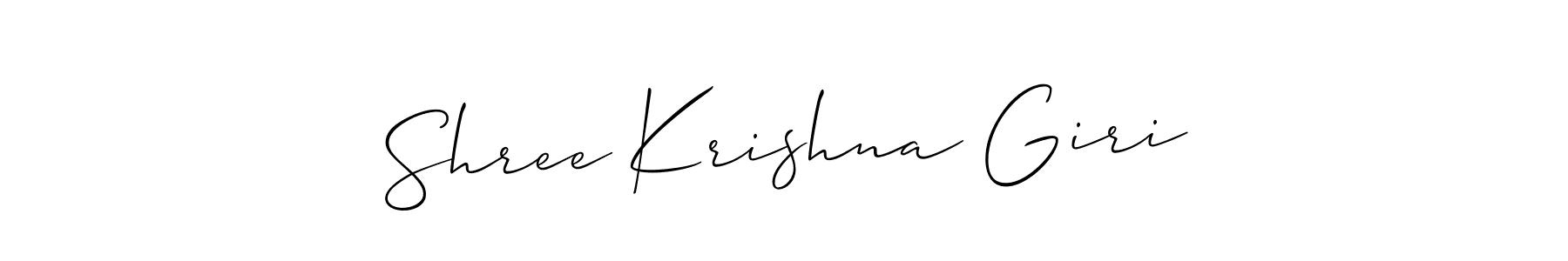 Design your own signature with our free online signature maker. With this signature software, you can create a handwritten (Allison_Script) signature for name Shree Krishna Giri. Shree Krishna Giri signature style 2 images and pictures png