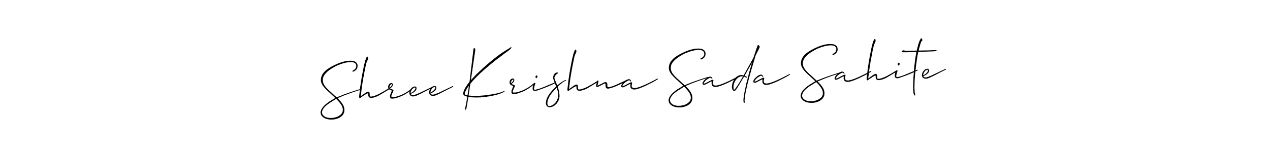 This is the best signature style for the Shree Krishna Sada Sahite name. Also you like these signature font (Allison_Script). Mix name signature. Shree Krishna Sada Sahite signature style 2 images and pictures png