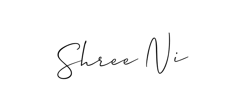 Check out images of Autograph of Shree Ni name. Actor Shree Ni Signature Style. Allison_Script is a professional sign style online. Shree Ni signature style 2 images and pictures png