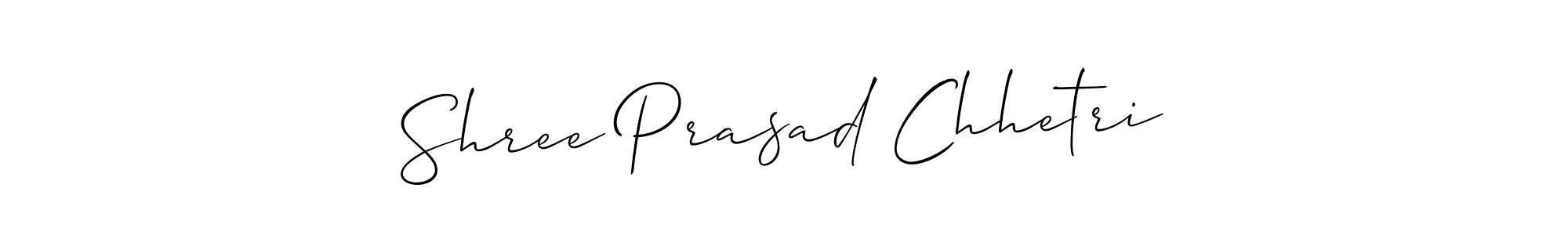 Shree Prasad Chhetri stylish signature style. Best Handwritten Sign (Allison_Script) for my name. Handwritten Signature Collection Ideas for my name Shree Prasad Chhetri. Shree Prasad Chhetri signature style 2 images and pictures png