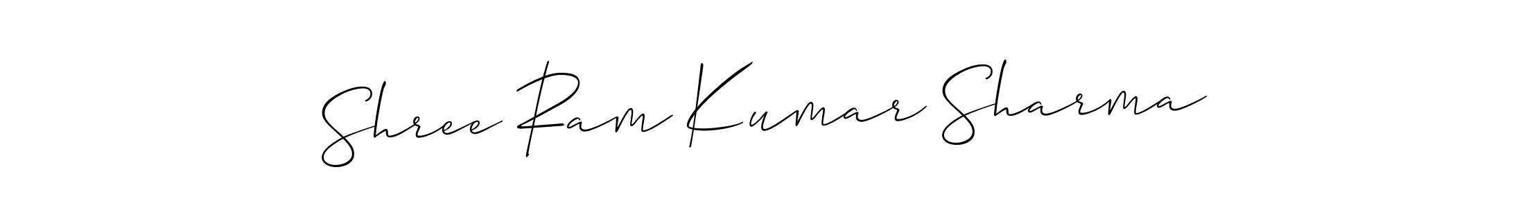Make a beautiful signature design for name Shree Ram Kumar Sharma. With this signature (Allison_Script) style, you can create a handwritten signature for free. Shree Ram Kumar Sharma signature style 2 images and pictures png
