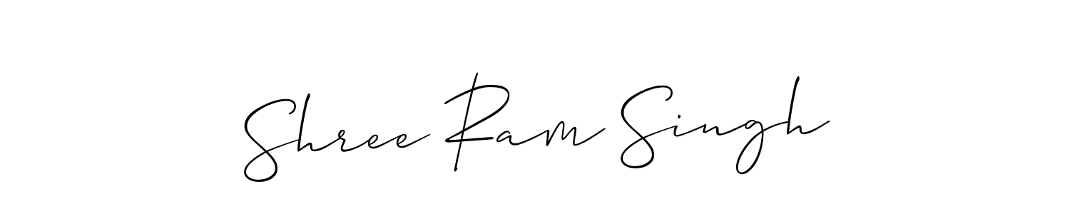 How to make Shree Ram Singh signature? Allison_Script is a professional autograph style. Create handwritten signature for Shree Ram Singh name. Shree Ram Singh signature style 2 images and pictures png