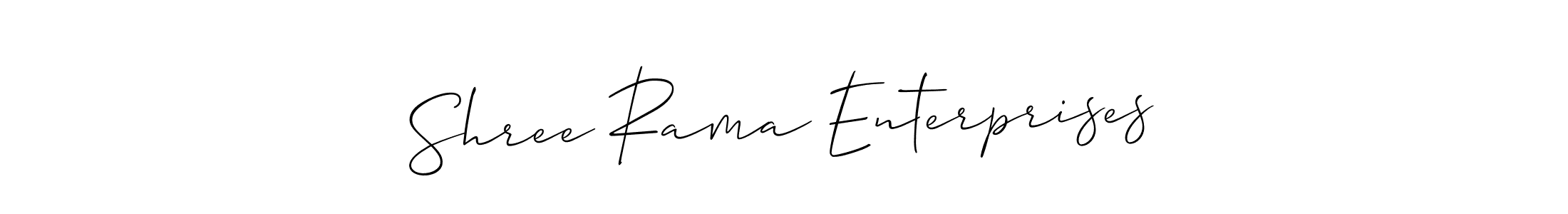 Design your own signature with our free online signature maker. With this signature software, you can create a handwritten (Allison_Script) signature for name Shree Rama Enterprises. Shree Rama Enterprises signature style 2 images and pictures png