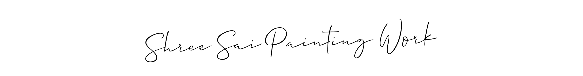 if you are searching for the best signature style for your name Shree Sai Painting Work. so please give up your signature search. here we have designed multiple signature styles  using Allison_Script. Shree Sai Painting Work signature style 2 images and pictures png