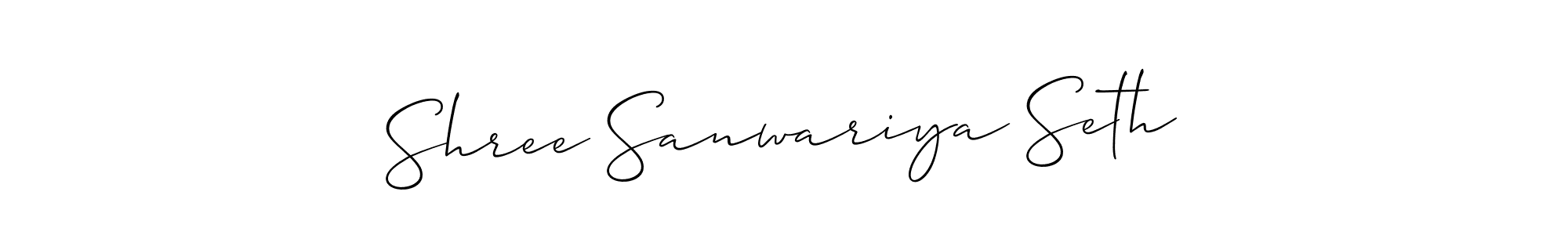 You can use this online signature creator to create a handwritten signature for the name Shree Sanwariya Seth. This is the best online autograph maker. Shree Sanwariya Seth signature style 2 images and pictures png