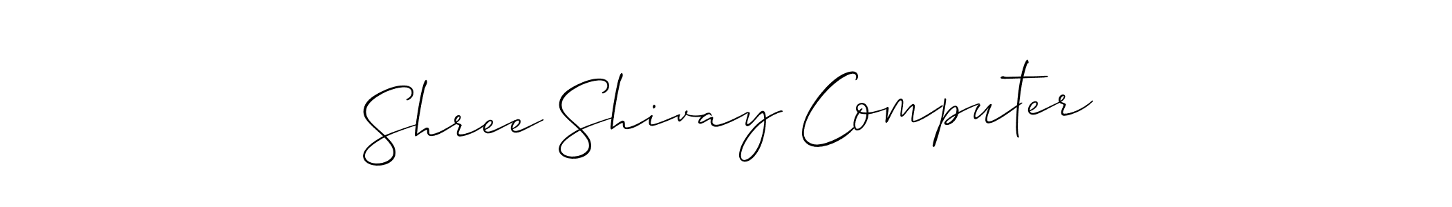 You should practise on your own different ways (Allison_Script) to write your name (Shree Shivay Computer) in signature. don't let someone else do it for you. Shree Shivay Computer signature style 2 images and pictures png