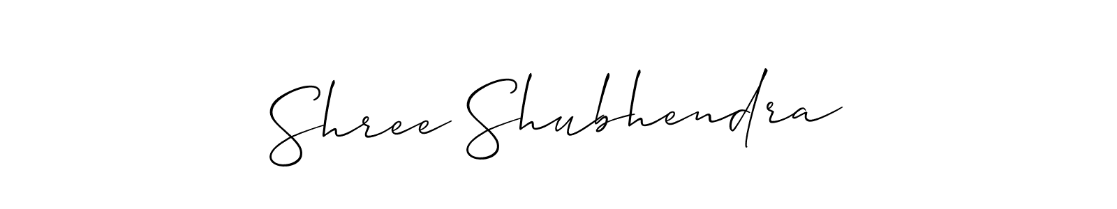 Create a beautiful signature design for name Shree Shubhendra. With this signature (Allison_Script) fonts, you can make a handwritten signature for free. Shree Shubhendra signature style 2 images and pictures png