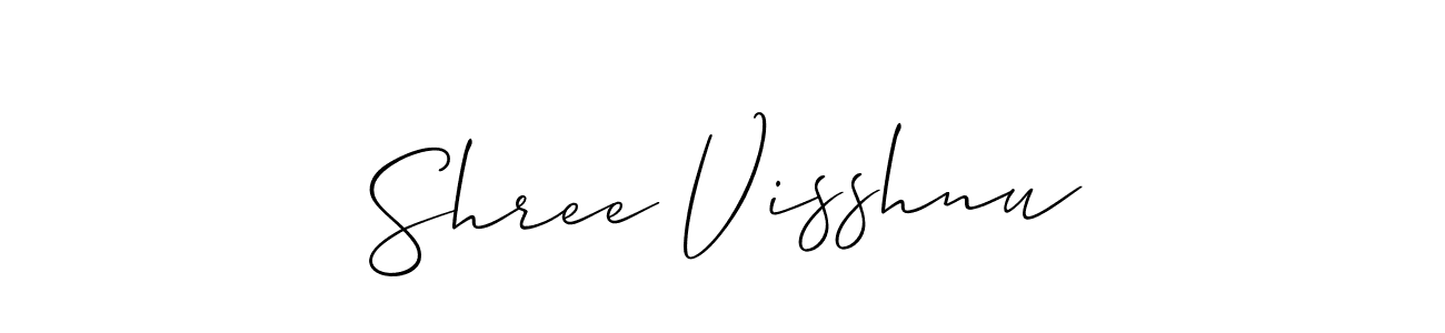 Design your own signature with our free online signature maker. With this signature software, you can create a handwritten (Allison_Script) signature for name Shree Visshnu. Shree Visshnu signature style 2 images and pictures png