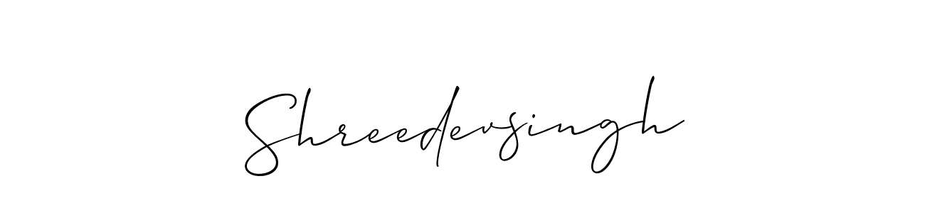 How to Draw Shreedevsingh signature style? Allison_Script is a latest design signature styles for name Shreedevsingh. Shreedevsingh signature style 2 images and pictures png