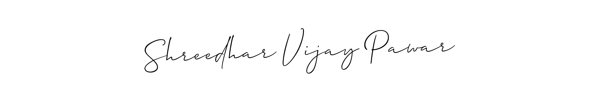 This is the best signature style for the Shreedhar Vijay Pawar name. Also you like these signature font (Allison_Script). Mix name signature. Shreedhar Vijay Pawar signature style 2 images and pictures png