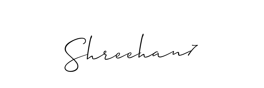 Make a beautiful signature design for name Shreehan7. Use this online signature maker to create a handwritten signature for free. Shreehan7 signature style 2 images and pictures png