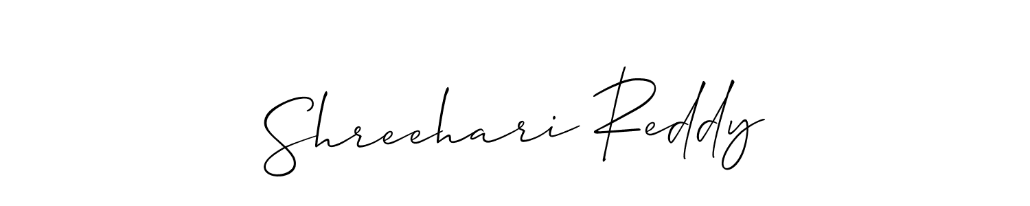 Create a beautiful signature design for name Shreehari Reddy. With this signature (Allison_Script) fonts, you can make a handwritten signature for free. Shreehari Reddy signature style 2 images and pictures png