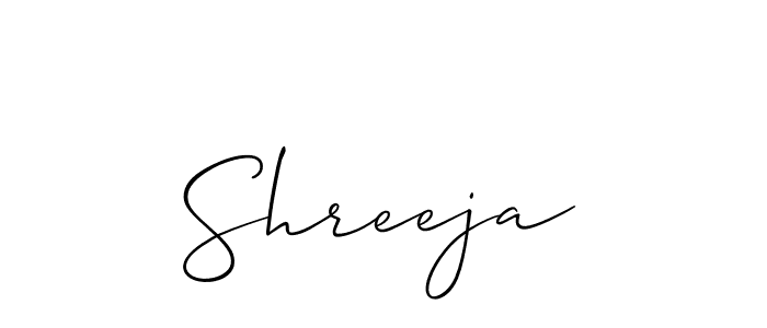You should practise on your own different ways (Allison_Script) to write your name (Shreeja) in signature. don't let someone else do it for you. Shreeja signature style 2 images and pictures png