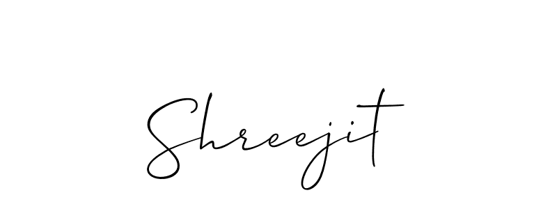 Also You can easily find your signature by using the search form. We will create Shreejit name handwritten signature images for you free of cost using Allison_Script sign style. Shreejit signature style 2 images and pictures png