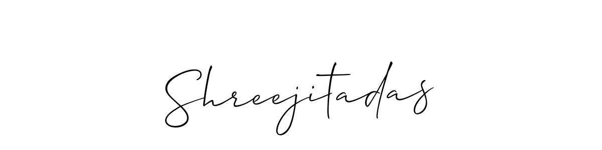 How to Draw Shreejitadas signature style? Allison_Script is a latest design signature styles for name Shreejitadas. Shreejitadas signature style 2 images and pictures png