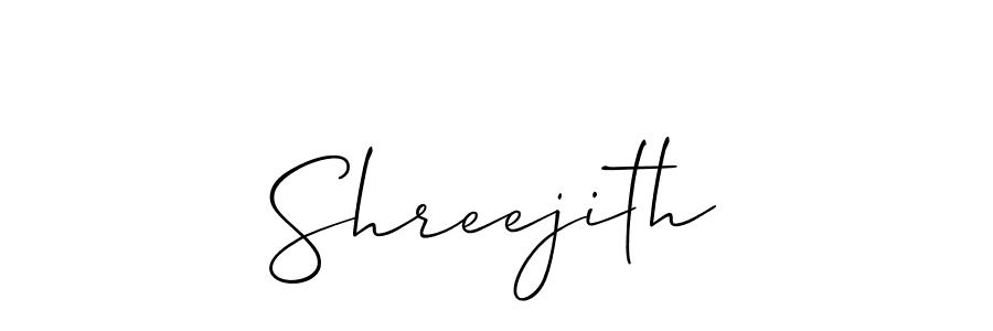 Similarly Allison_Script is the best handwritten signature design. Signature creator online .You can use it as an online autograph creator for name Shreejith. Shreejith signature style 2 images and pictures png