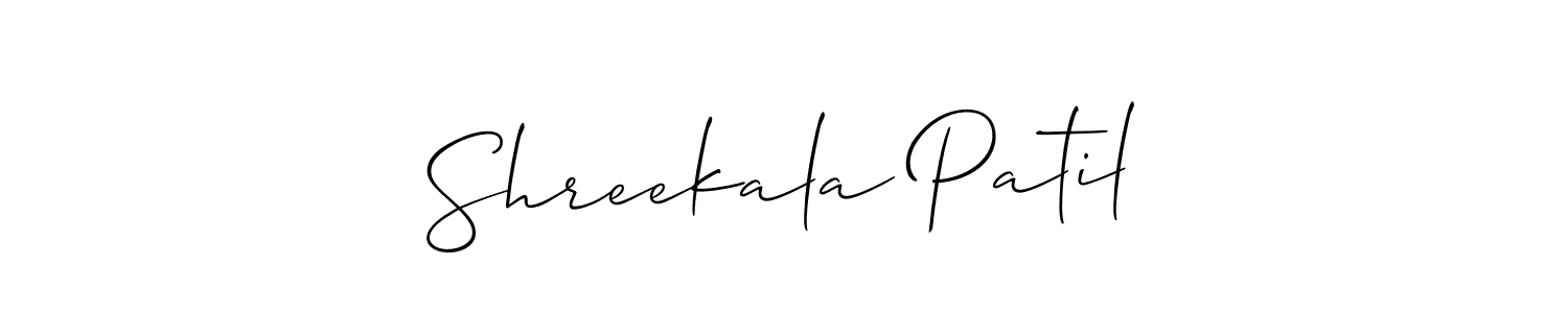 Similarly Allison_Script is the best handwritten signature design. Signature creator online .You can use it as an online autograph creator for name Shreekala Patil. Shreekala Patil signature style 2 images and pictures png