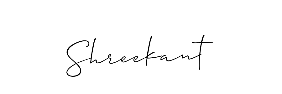 Use a signature maker to create a handwritten signature online. With this signature software, you can design (Allison_Script) your own signature for name Shreekant. Shreekant signature style 2 images and pictures png