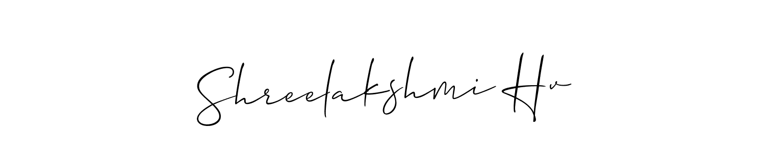 Make a beautiful signature design for name Shreelakshmi Hv. Use this online signature maker to create a handwritten signature for free. Shreelakshmi Hv signature style 2 images and pictures png